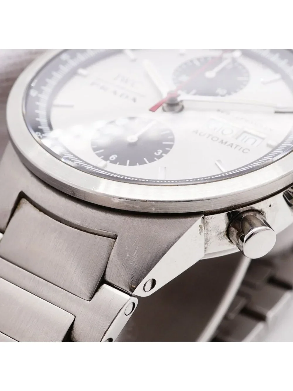 Prada IWC Schaffhausen GST Chronograph Silver Dial Watch